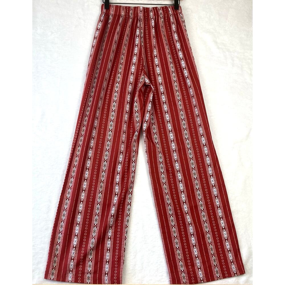 Shein Flowy Straight Leg Pants Medium Boho Bohemian Resort Wear - Picture 8 of 9
